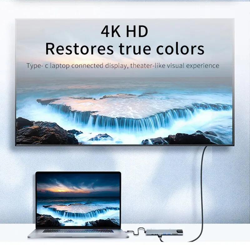 Adaptador Hub 8 em 1! 4k HDMI - HomeStoree